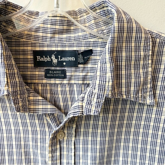 Ralph Lauren men’s Blaire plaid button down shirt - Picture 5 of 8